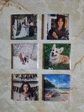 Set of 6 custom photo magnets